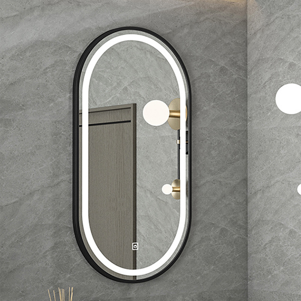Led Badezimmer Toilettenartikel Spiegel Wandbehang Wand Aluminiumrahmen Kosmetikspiegel
