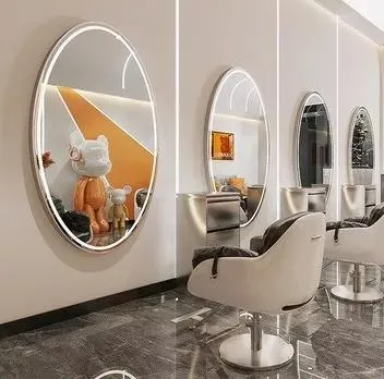 Salonausstattung und -möbel Friseurstationen Haarstyling mit Beleuchtung Salonstationsspiegel