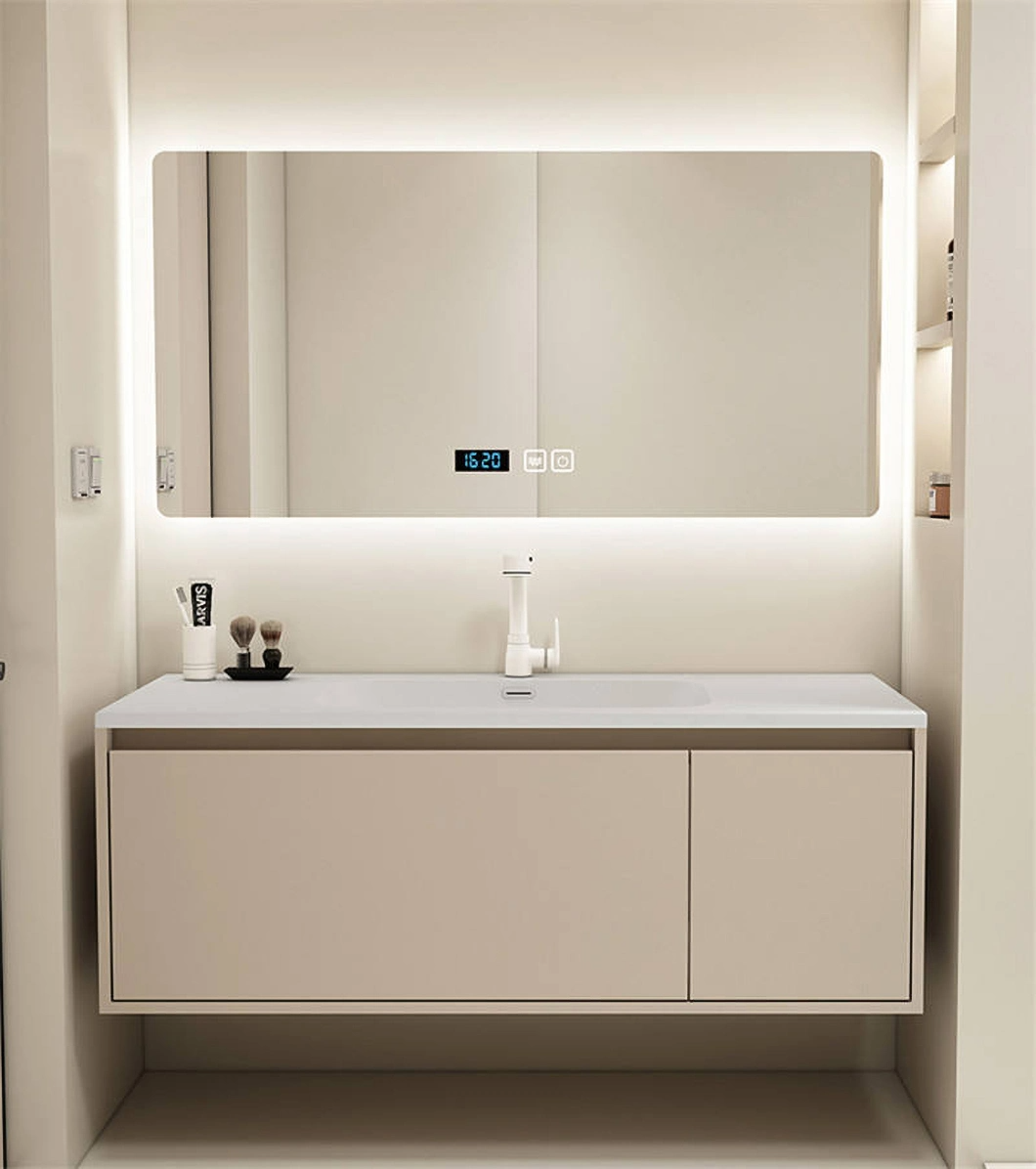 2023 Neues Design Badezimmerschrank Spiegel Badezimmer Eitelkeit Amerikanisches Holz Luxus Badezimmerschrank Set