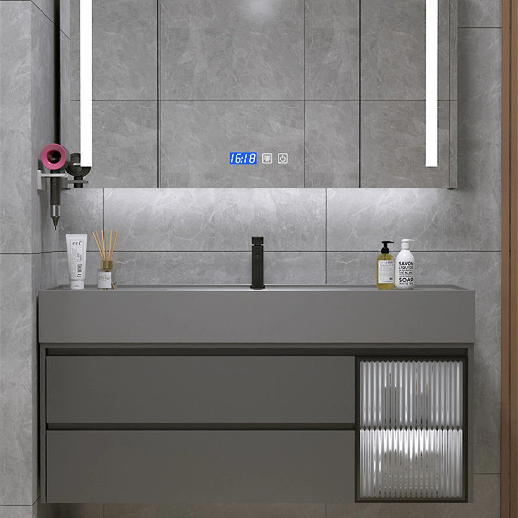Fabrikverkäufe Schwarzer Marmor Wasserdicht Badezimmer Medizinschrank Badezimmermöbel Schrank Waschbecken für Handwäsche