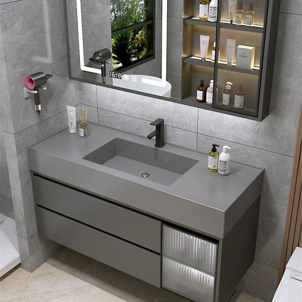 Fabrikverkäufe Schwarzer Marmor Wasserdicht Badezimmer Medizinschrank Badezimmermöbel Schrank Waschbecken für Handwäsche