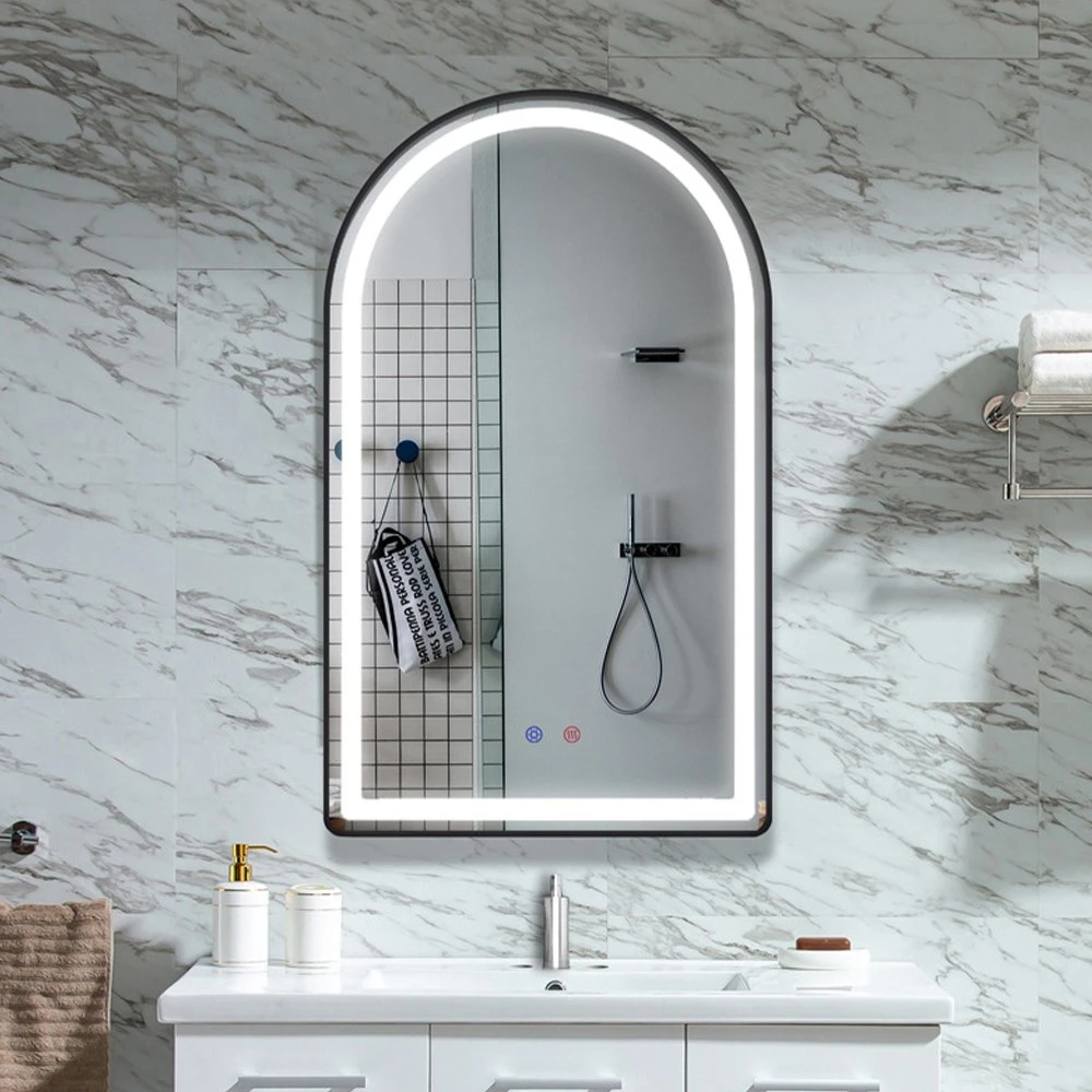 Gold-Aluminium-Oval-Metallrahmen-Spiegel-Wand-Spiegel für moderne Heimdekoration Luxus-Interieur für Badezimmer-Spiegel