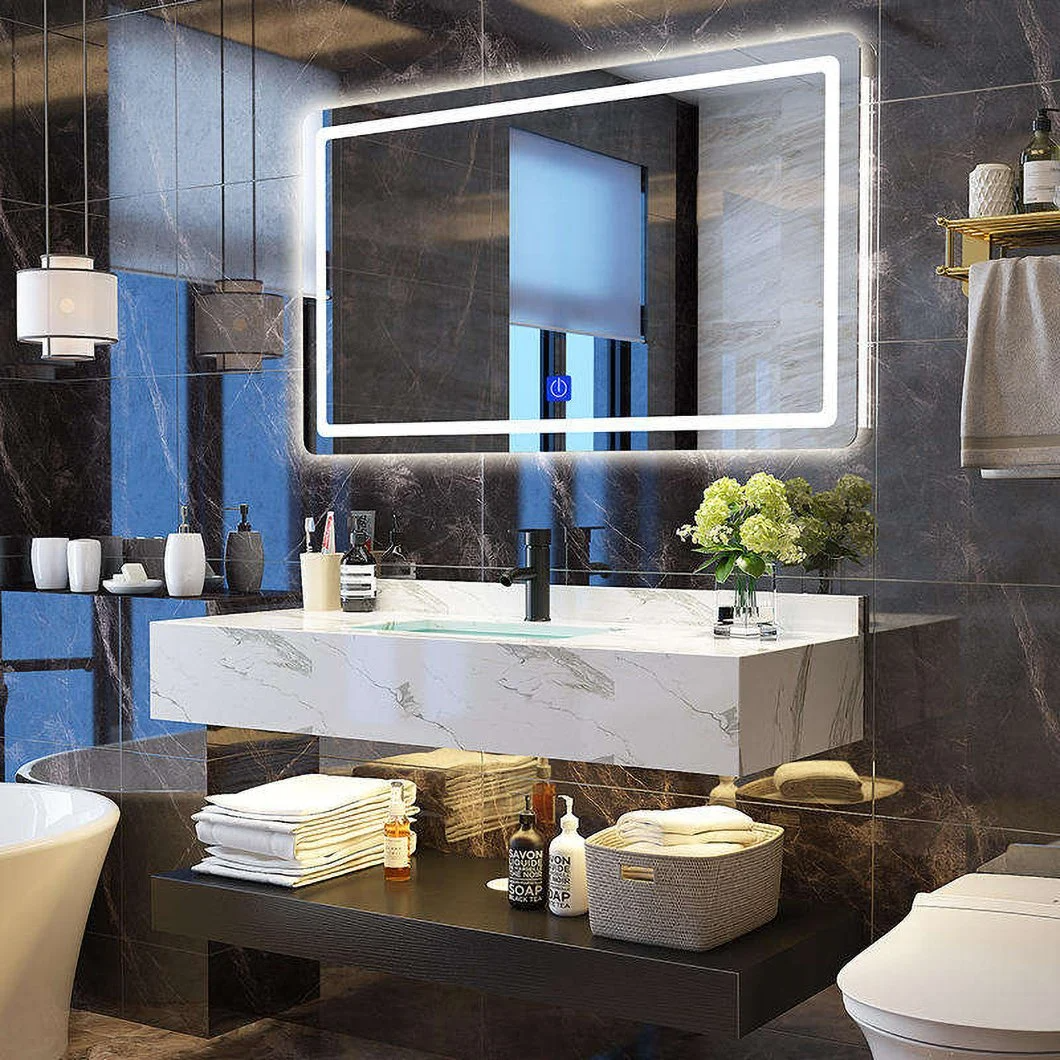 USA und Kanada, Europäischer Heißer Verkauf Moderner kleiner quadratischer Massivholz-Badezimmerschrank in Hangzhou