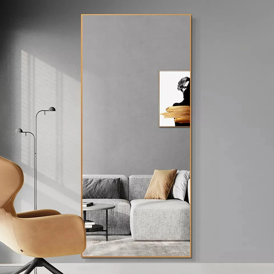 Art Home Hotel Decor Rund Mehrere Form Aluminium Metall Holzrahmen 40 cm 50 cm Wandspiegel