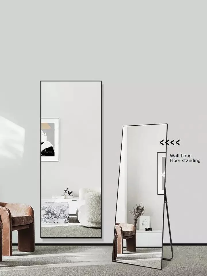 Art Home Hotel Decor Rund Mehrere Form Aluminium Metall Holzrahmen 40 cm 50 cm Wandspiegel