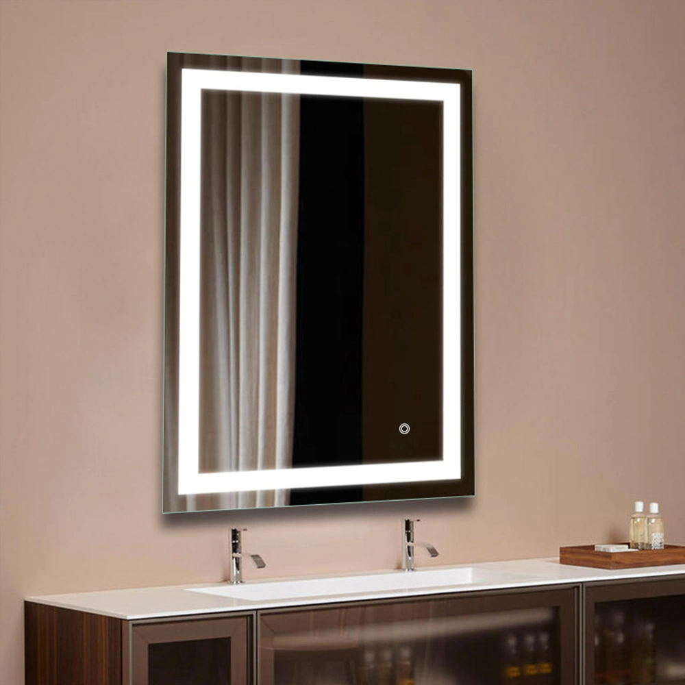 Badezimmer-intelligenter LED-Spiegel beleuchteter Waschtisch-Möbel-dekorativer an der Wand befestigter Glasspiegel Bluetooth-Schminkspiegel-Ausgangsdekoration