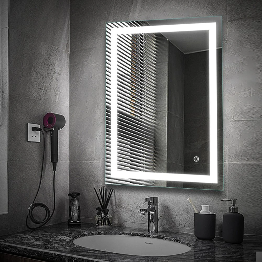 Badezimmer-intelligenter LED-Spiegel beleuchteter Waschtisch-Möbel-dekorativer an der Wand befestigter Glasspiegel Bluetooth-Schminkspiegel-Ausgangsdekoration