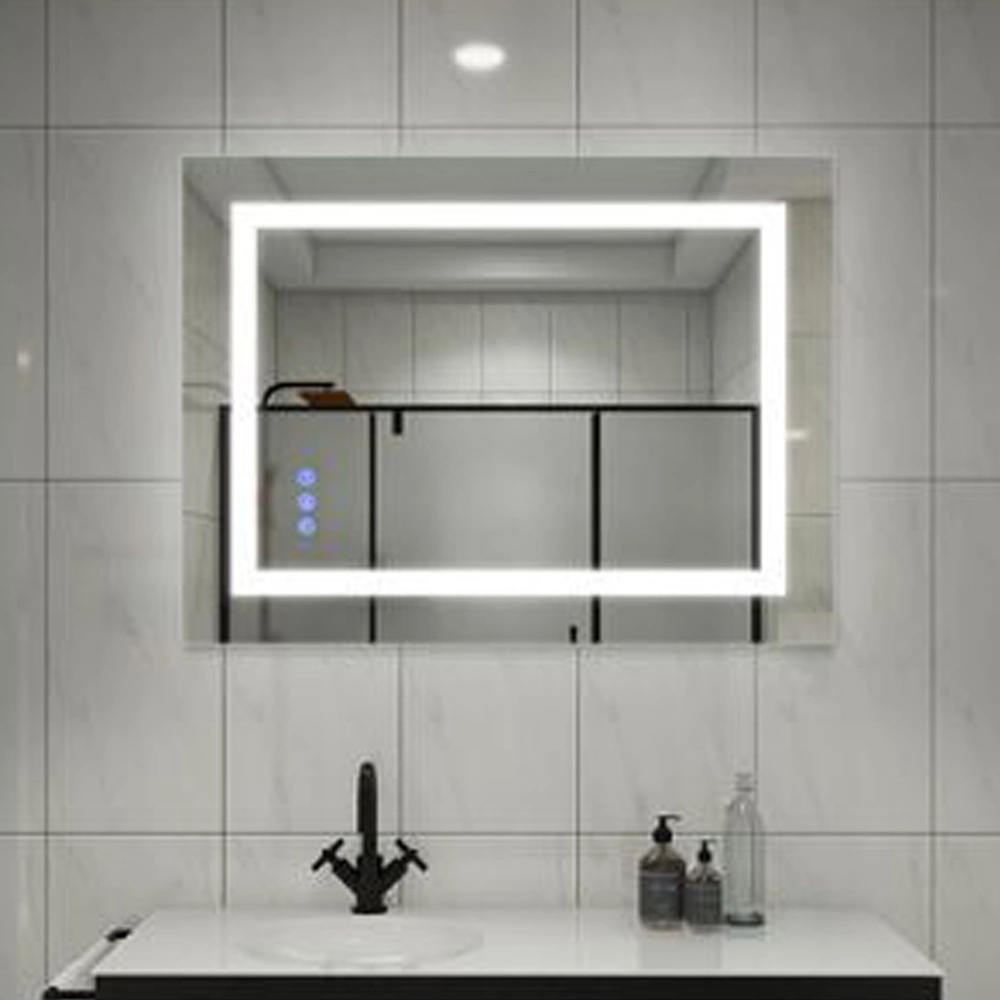 Badezimmer-intelligenter LED-Spiegel beleuchteter Waschtisch-Möbel-dekorativer an der Wand befestigter Glasspiegel Bluetooth-Schminkspiegel-Ausgangsdekoration