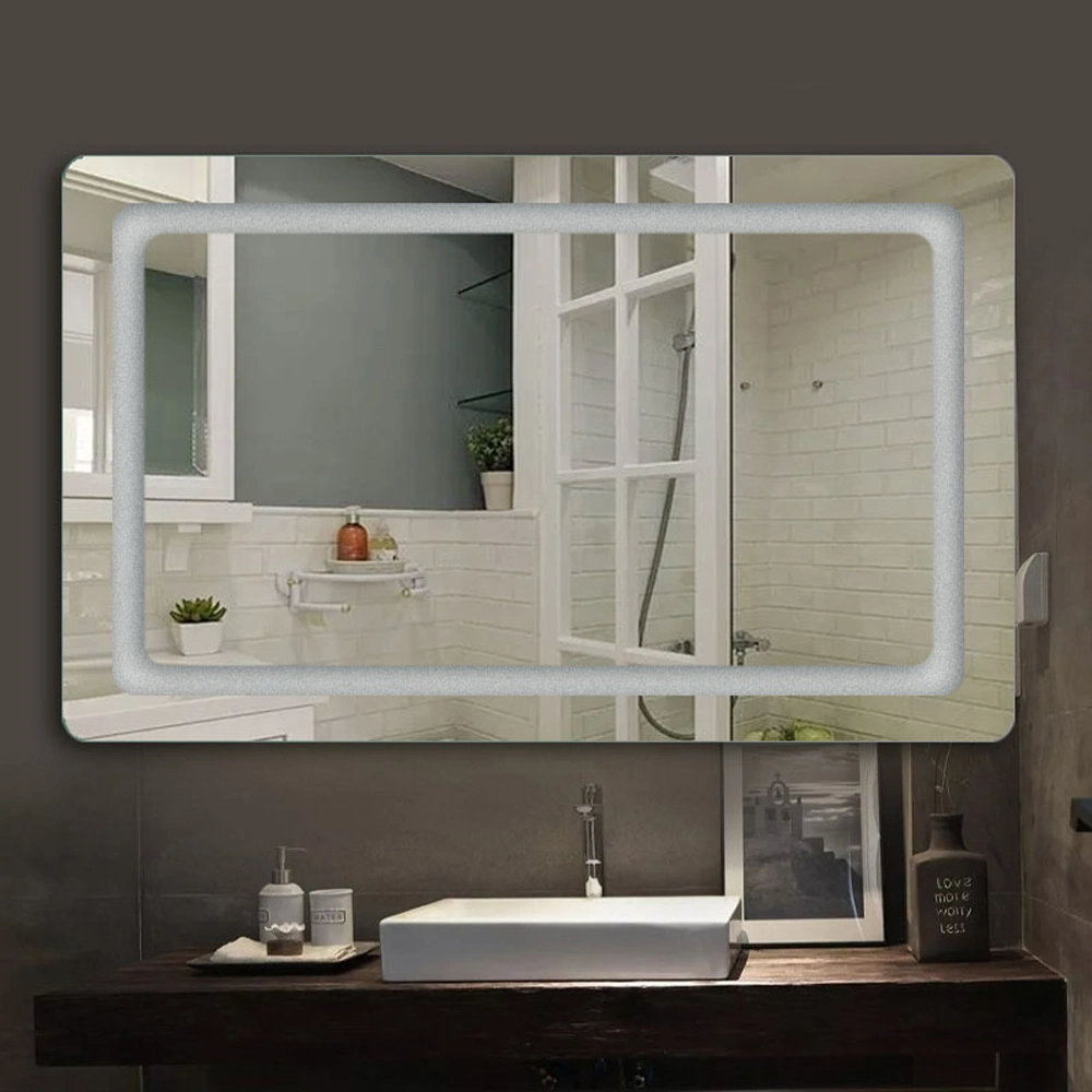 Hauptdekoration Wandspiegel Badezimmerspiegel Bluetooth Schminkspiegel LED Smart Mirror Salon Möbel