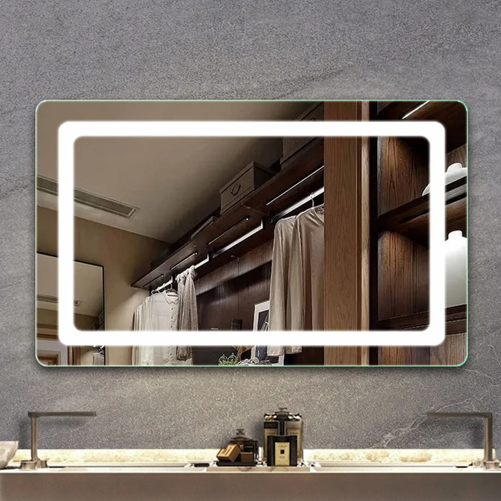 Hauptdekoration Wandspiegel Badezimmerspiegel Bluetooth Schminkspiegel LED Smart Mirror Salon Möbel