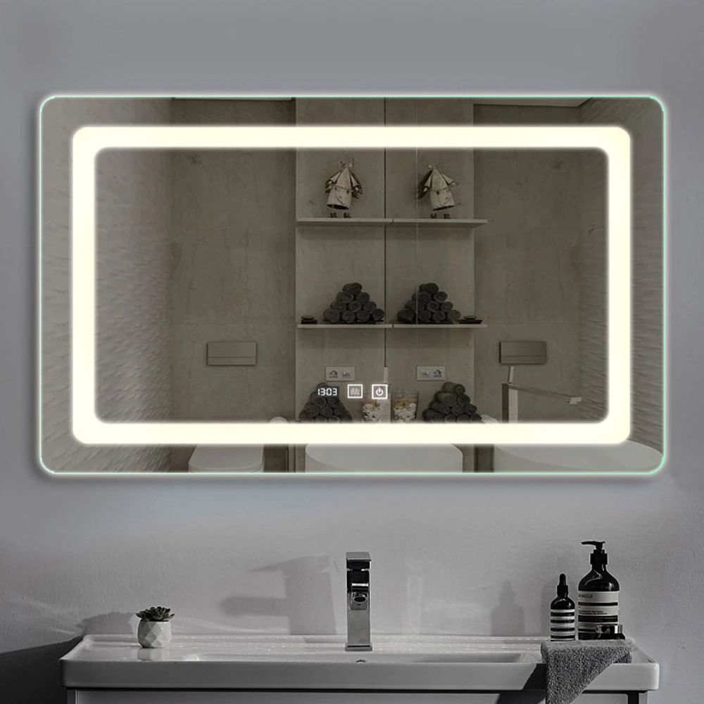 Hauptdekoration Wandspiegel Badezimmerspiegel Bluetooth Schminkspiegel LED Smart Mirror Salon Möbel