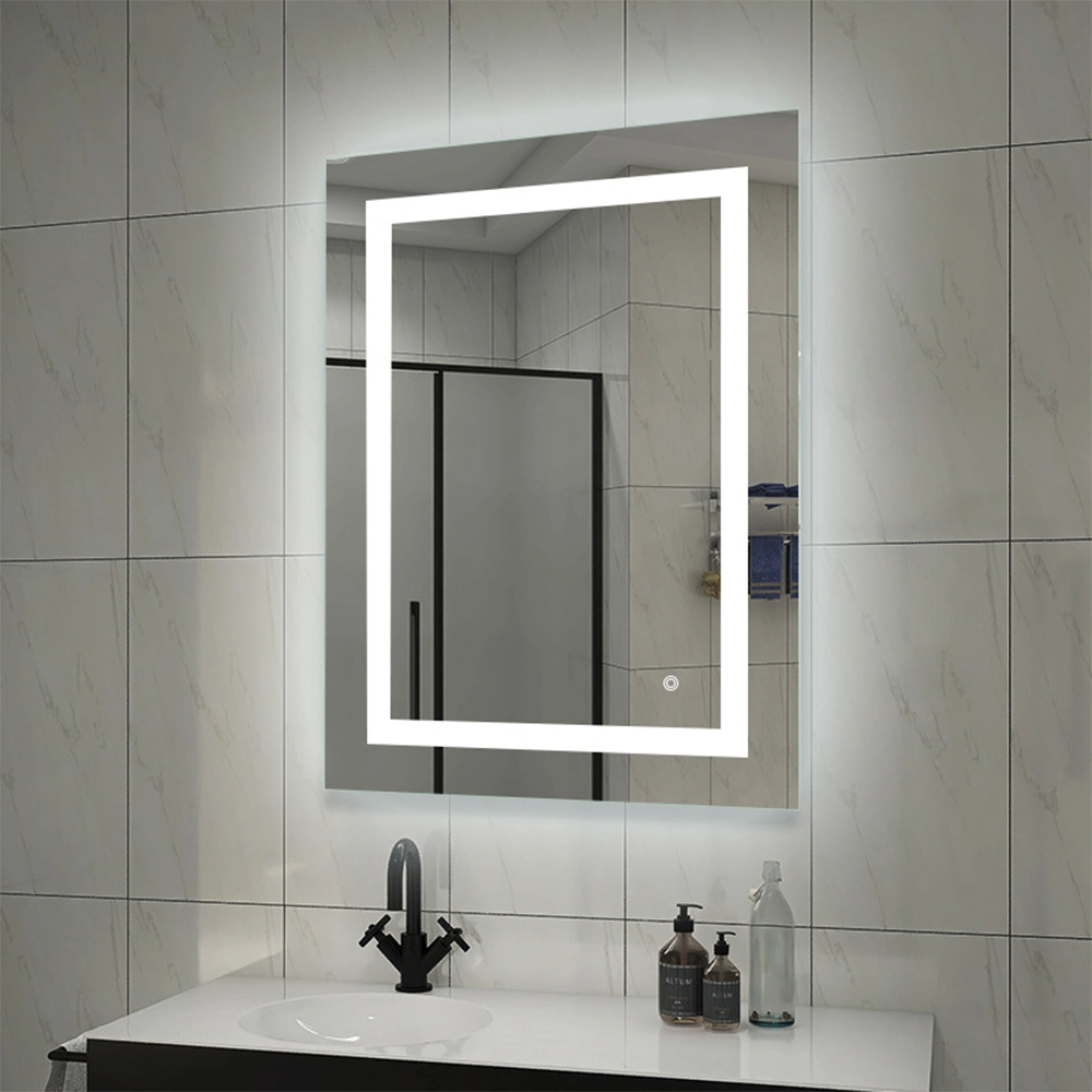 Quadratischer moderner Vanity-großer Wand-runder Badezimmer-Spiegel