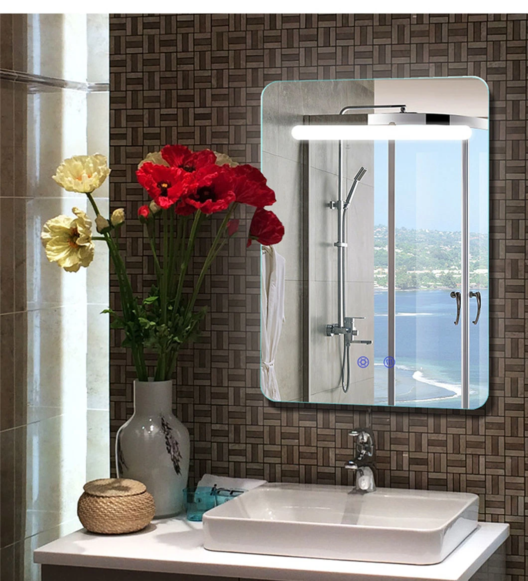 Quadratischer moderner Vanity-großer Wand-runder Badezimmer-Spiegel