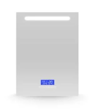 Antibeschlag-LED-Badezimmer-Smart-Spiegel mit Bluetooth-Lautsprecher Zeit-Temperatur-Anzeige