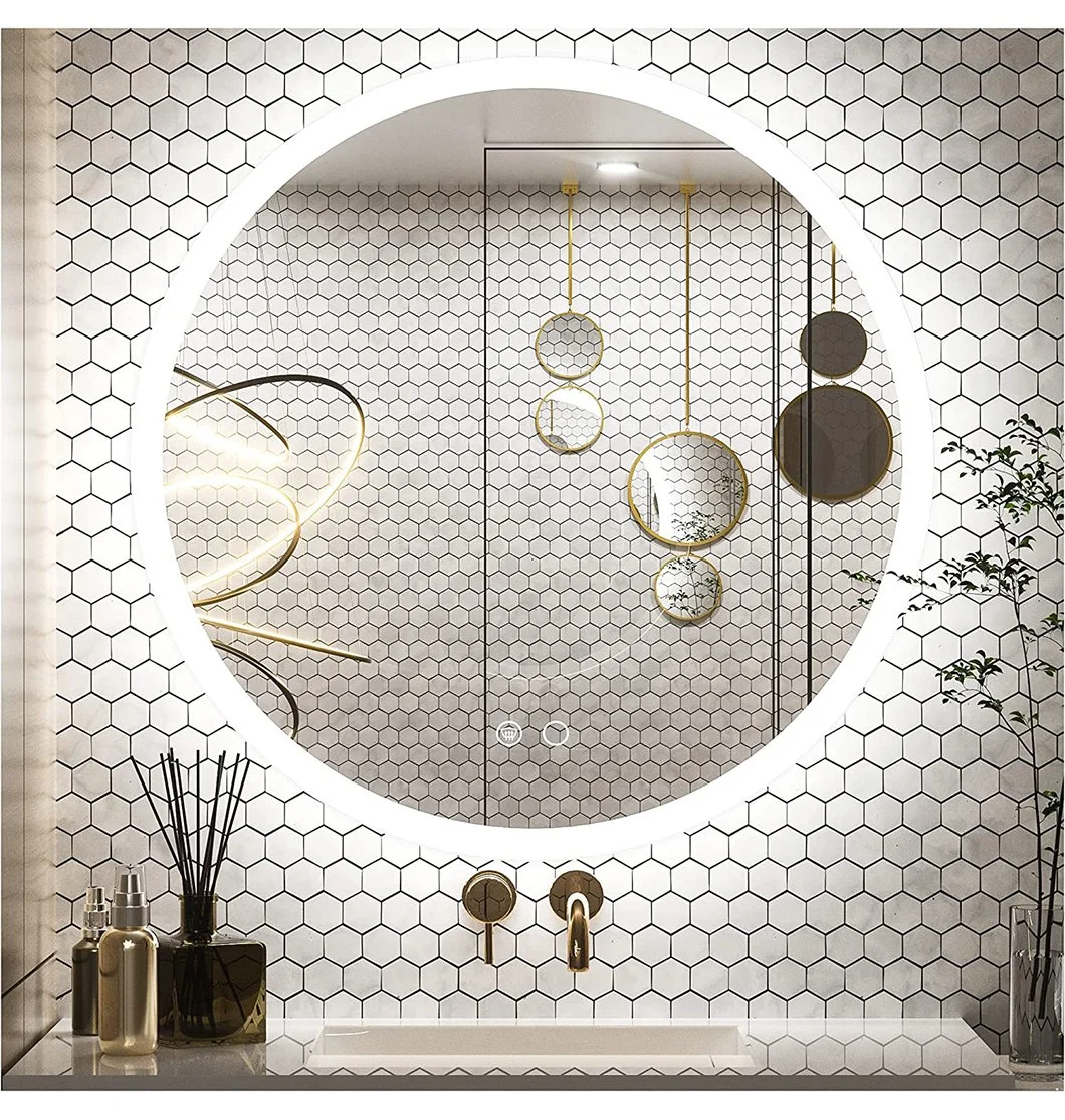 Badezimmerspiegel mit Beleuchtung Antibeschlag beleuchteter Vanity Smart Spiegel Wandmontage LED Badezimmer dimmbar Illu