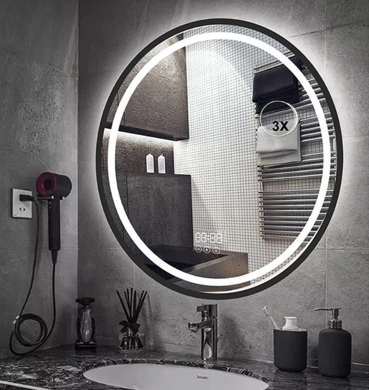 Badezimmerspiegel mit Beleuchtung Antibeschlag beleuchteter Vanity Smart Spiegel Wandmontage LED Badezimmer dimmbar Illu