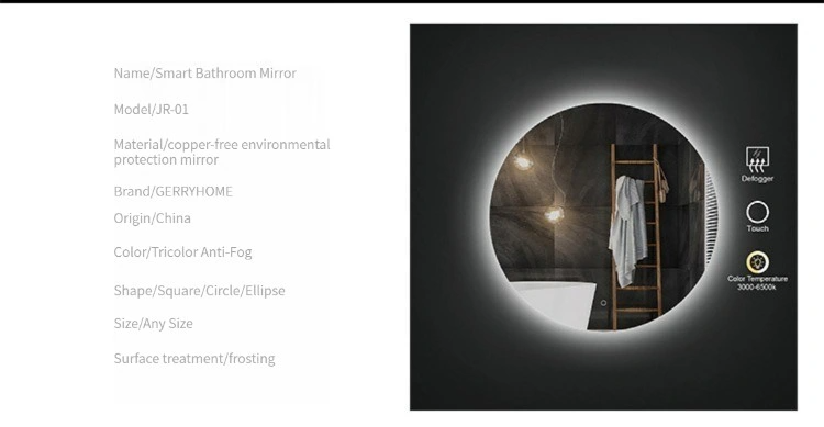 China Fabrikpreis Badezimmermöbel Smart Front Light Dressing Wandspiegel für Hotel Badezimmer Projekt