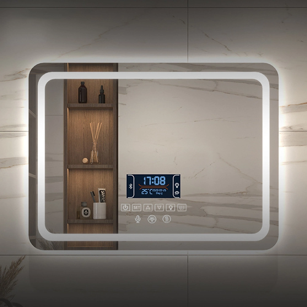 Factory Wall Home Decor Dekoration Salon Möbel Make-up Kosmetik Smart Beleuchteter beleuchteter hinterleuchteter Vanity LED Badezimmerspiegel mit Licht Defogger