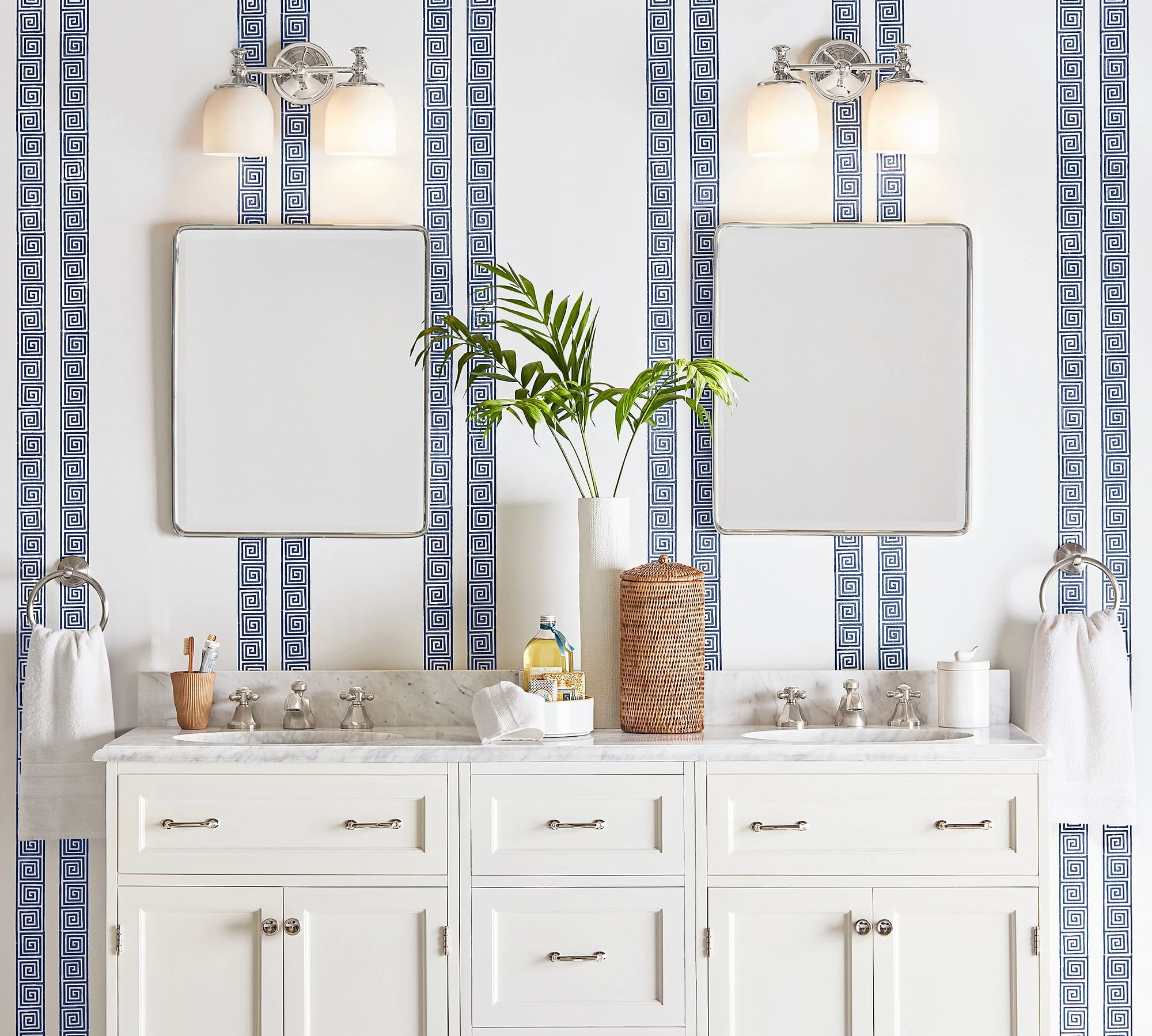 Badspiegel Smart Antifog Vanity Wandmontierter Spiegel mit Rasierspiegel Badezimmer