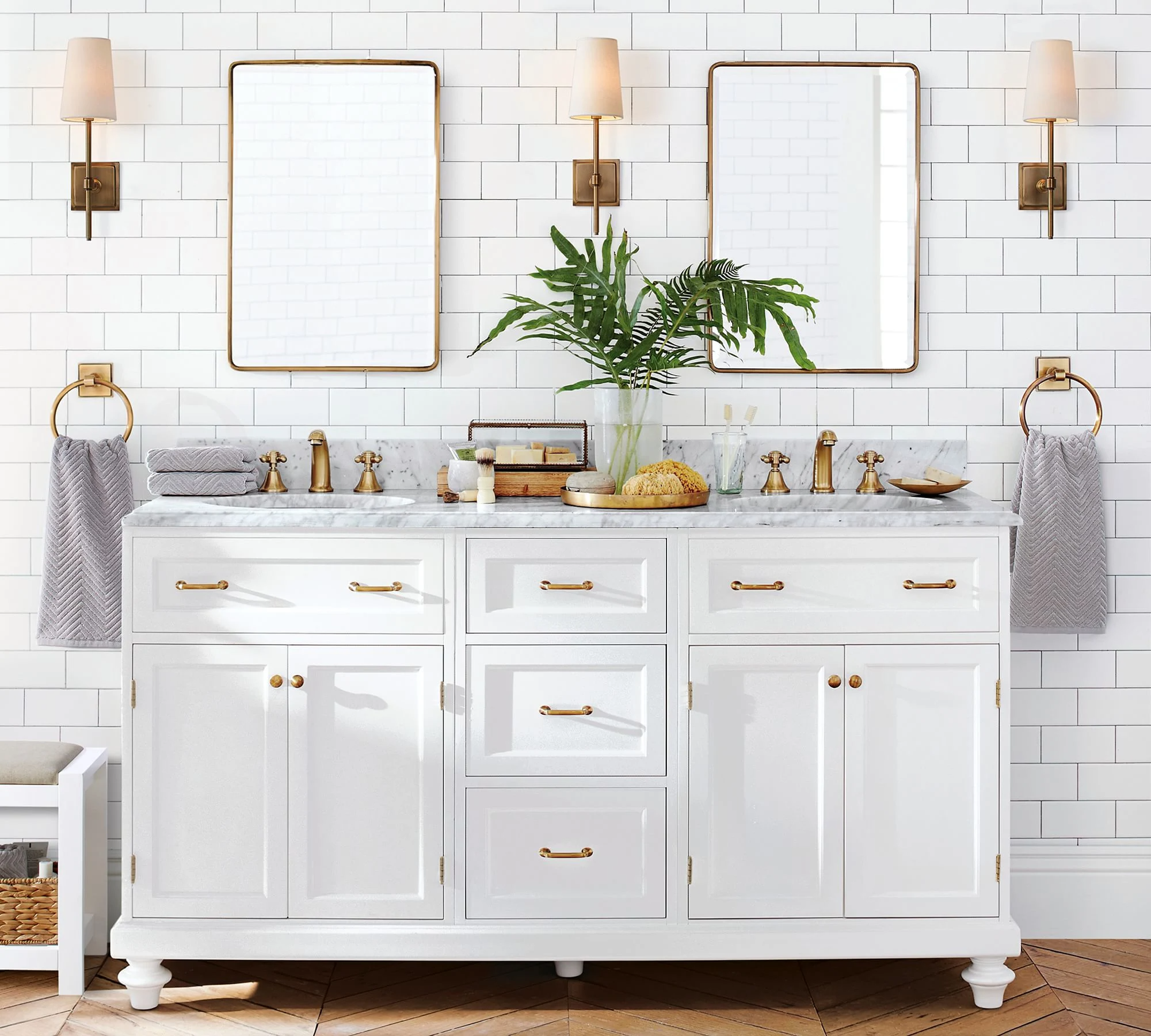 Badspiegel Smart Antifog Vanity Wandmontierter Spiegel mit Rasierspiegel Badezimmer
