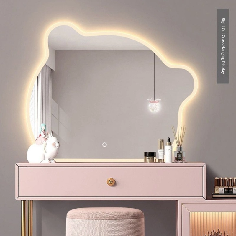 Bär Touch Screen Wave Spiegel Toilette Schlafzimmer Kreativer unregelmäßiger heterotypischer Make-up-Kosmetikspiegel