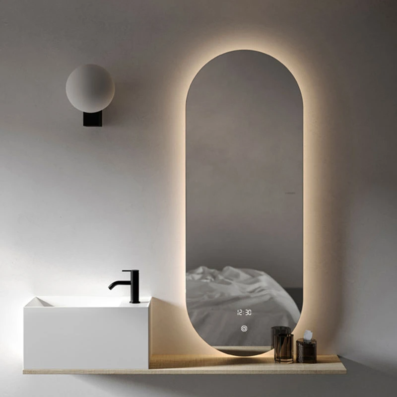 Intelligenter Badezimmerspiegel Wandmontierter LED-Badezimmerspiegel mit leicht beschlagfreiem Toilettenspiegel
