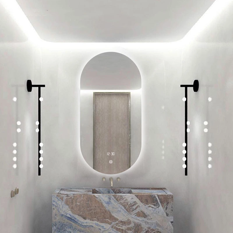 Intelligenter Badezimmerspiegel Wandmontierter LED-Badezimmerspiegel mit leicht beschlagfreiem Toilettenspiegel