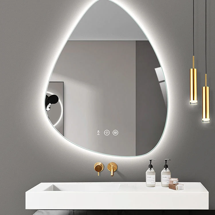 Unregelmäßige benutzerdefinierte Beleuchtung Badezimmerspiegel Wandmontierte Badewanne Special-Interest Vanity Smart LED Mirror