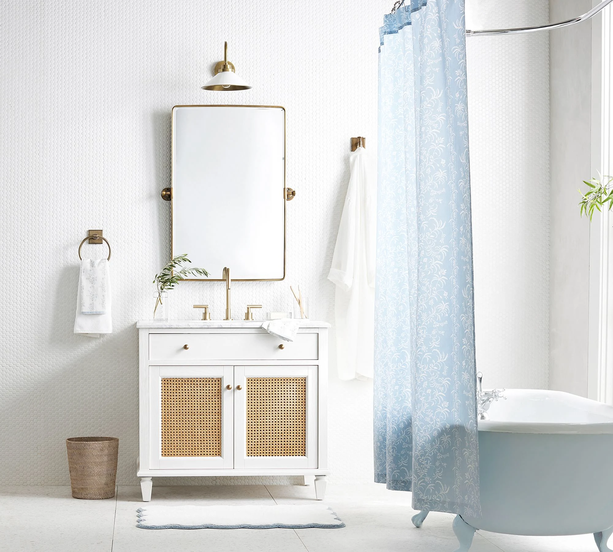 OEM / ODM beleuchteter Badspiegel Toilettenwand Rechteck Badezimmerspiegel