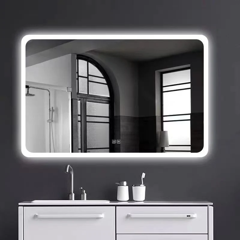 Persönlicher benutzerdefinierter beleuchteter LED-Badezimmerspiegel Wasserdichter Schminkspiegel mit Licht