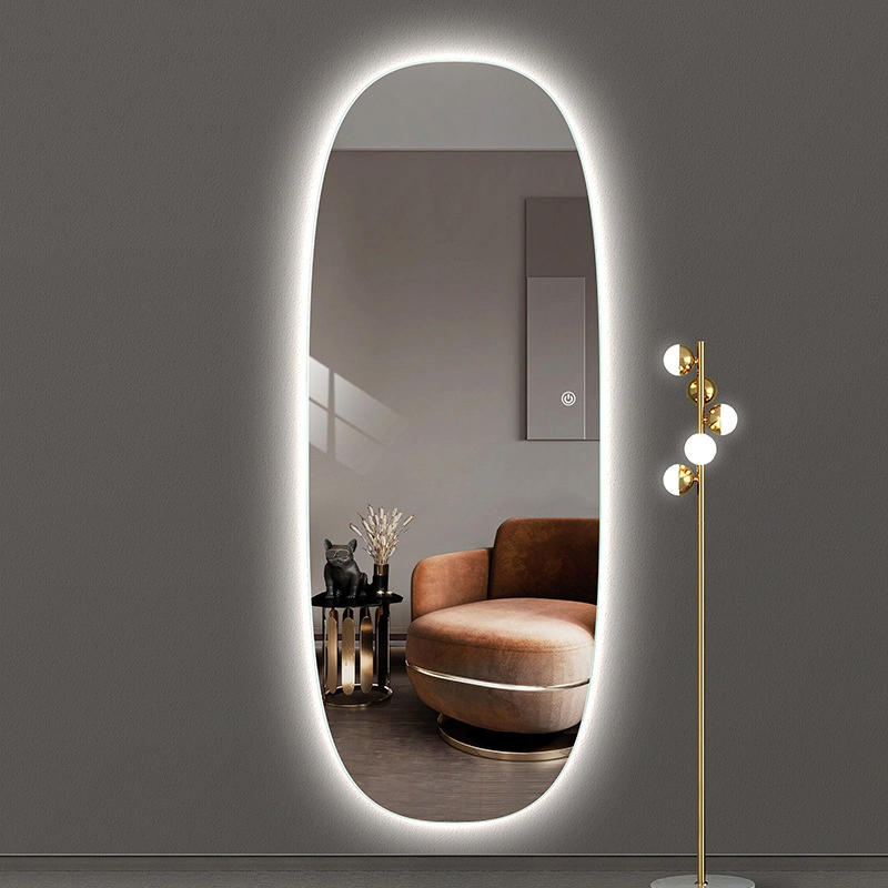 An der Wand befestigter Spiegel LED-dekoratives Bekleidungsgeschäft Umkleidekabine Dreidimensionaler intelligenter Spiegel in voller Länge
