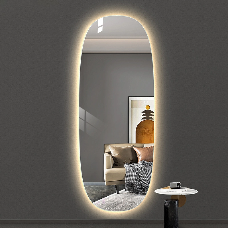 An der Wand befestigter Spiegel LED-dekoratives Bekleidungsgeschäft Umkleidekabine Dreidimensionaler intelligenter Spiegel in voller Länge