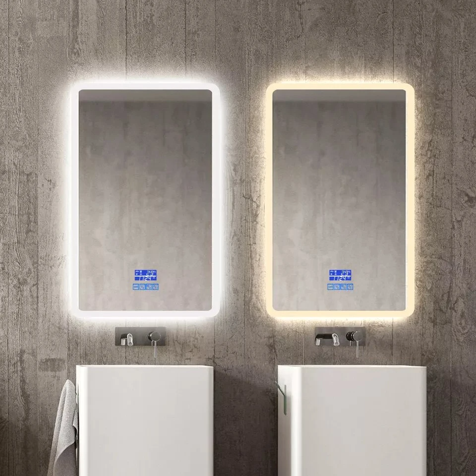 LED-Badezimmerspiegel-Lautsprecher Musik mit Make-up-Smart-beleuchtetem LED-Spiegel-Touchscreen